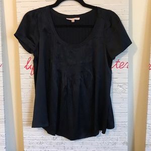 Rebecca Taylor Black Silk Top